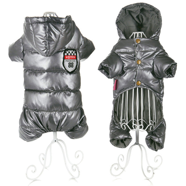 Waterproof Hooded Dog Jacket