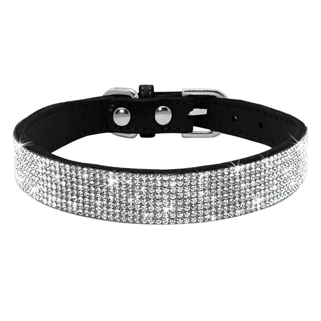 Bling Rhinestone Puppy Cat Collars