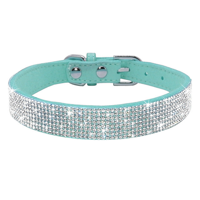 Bling Rhinestone Puppy Cat Collars