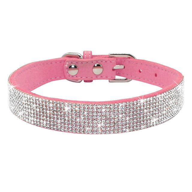 Bling Rhinestone Puppy Cat Collars