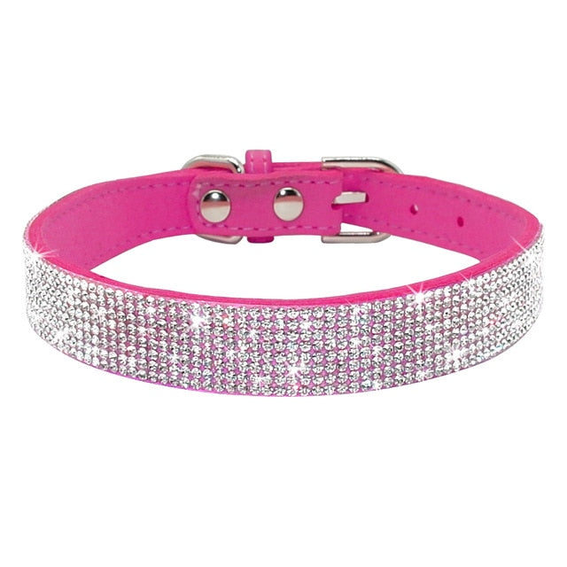 Bling Rhinestone Puppy Cat Collars