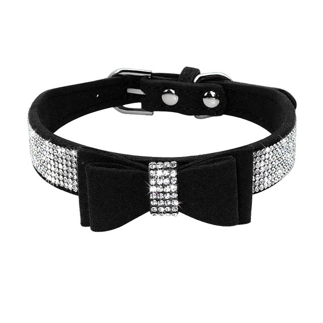 Bling Rhinestone Puppy Cat Collars