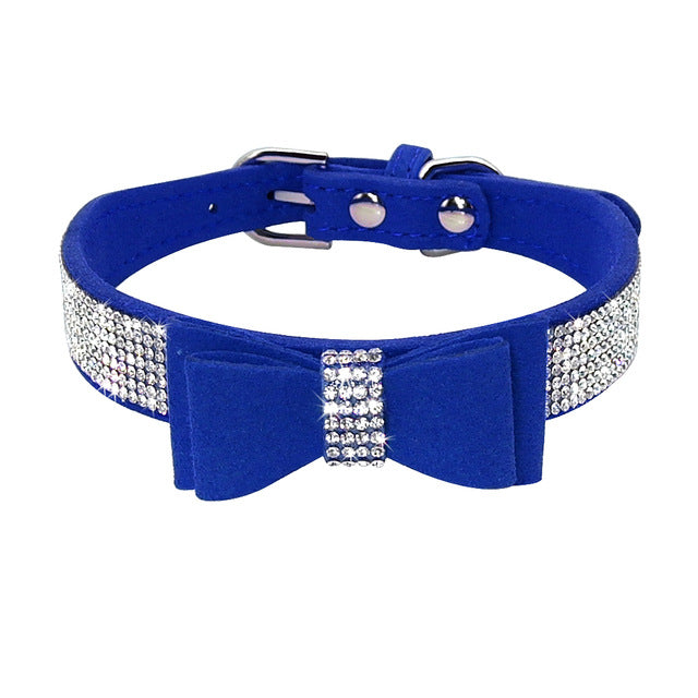 Bling Rhinestone Puppy Cat Collars