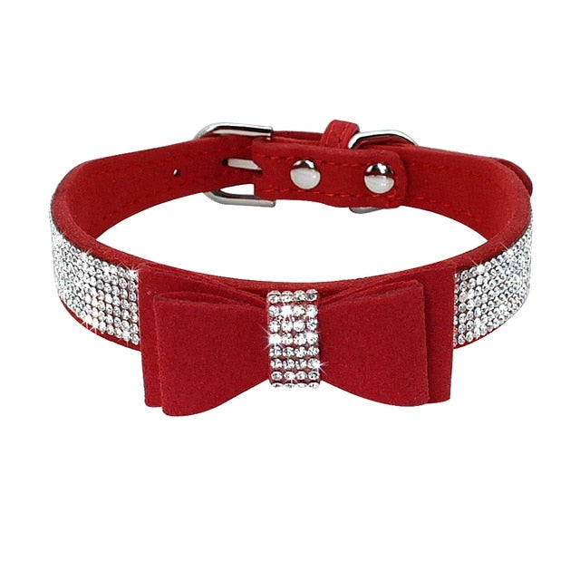 Bling Rhinestone Puppy Cat Collars