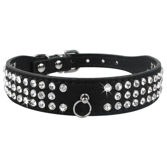 Bling Rhinestone Puppy Cat Collars