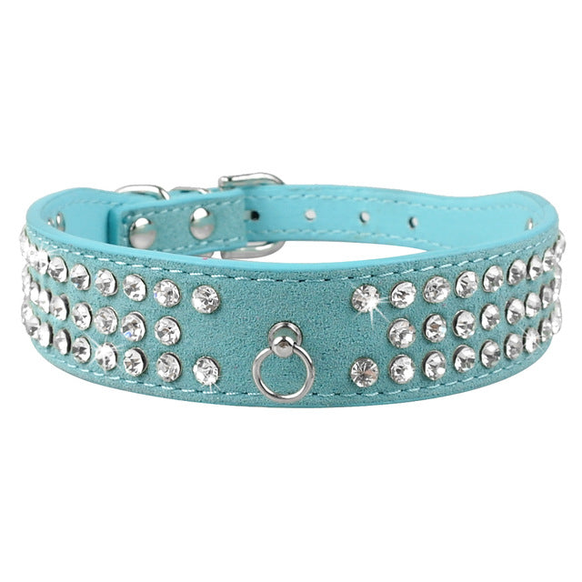 Bling Rhinestone Puppy Cat Collars