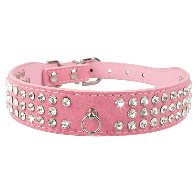 Bling Rhinestone Puppy Cat Collars