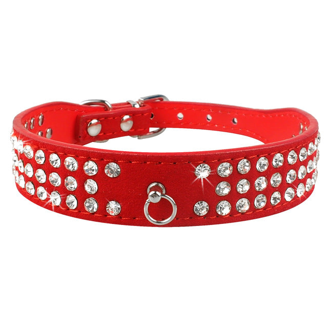 Bling Rhinestone Puppy Cat Collars