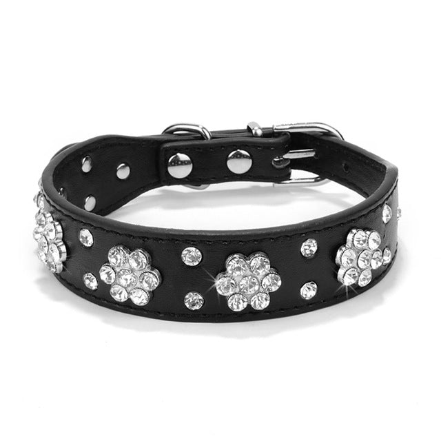 Bling Rhinestone Puppy Cat Collars