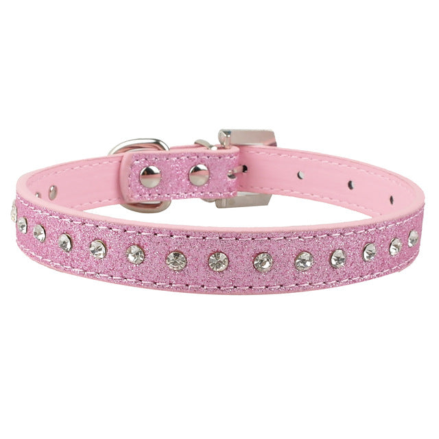 Bling Rhinestone Puppy Cat Collars