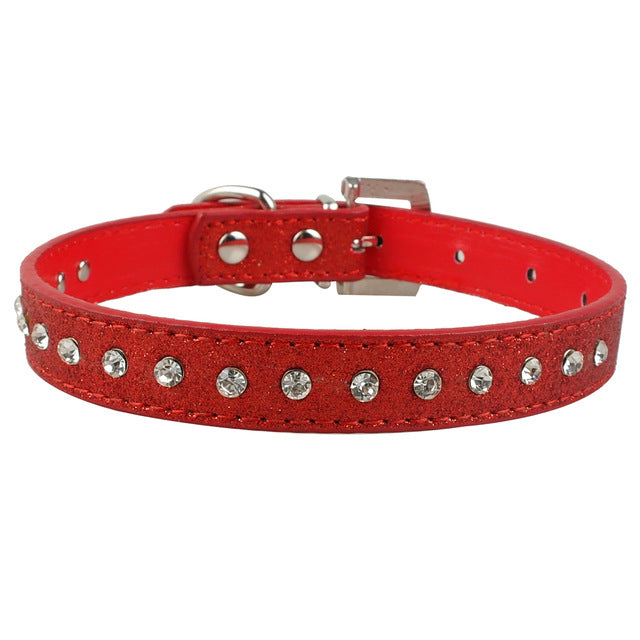 Bling Rhinestone Puppy Cat Collars