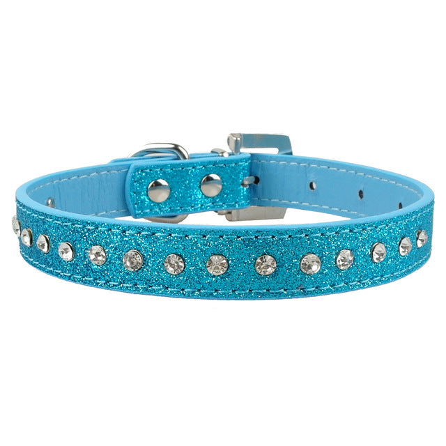 Bling Rhinestone Puppy Cat Collars