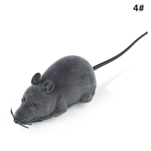 Remote Control Brown Rat Mouse Toy For Cat