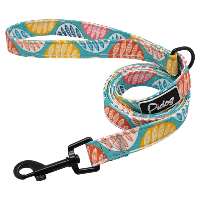 Printed Dog Collar  Walking Leash