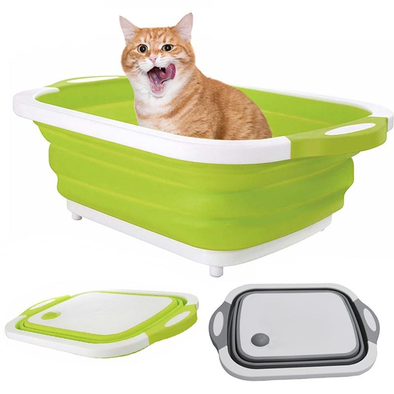 Large Foldable Cat Litter Box