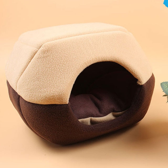 Winter Cat Dog Bed House