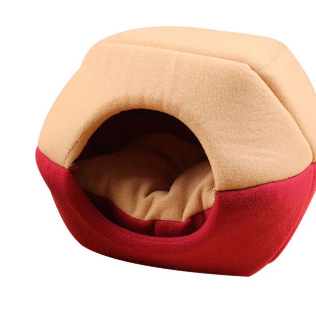 Winter Cat Dog Bed House