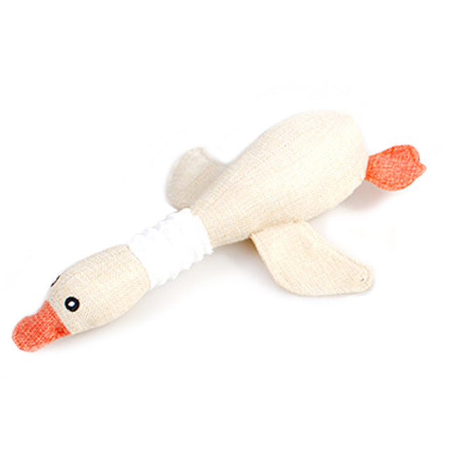 Cartoon Wild Goose Plush Dog Toys