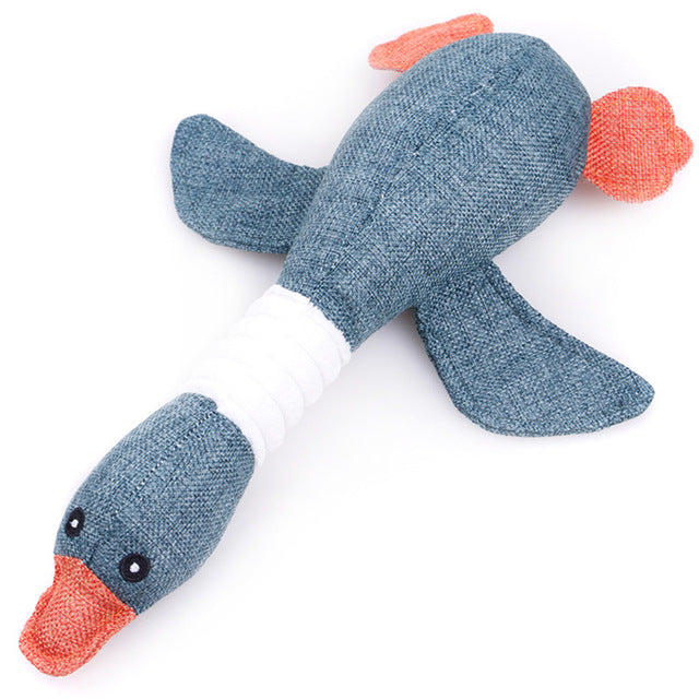 Cartoon Wild Goose Plush Dog Toys