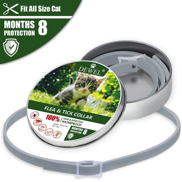 Anti Flea Ticks Insect Mosquitoes 8 Months Protection Puppy Cat Pet Collars