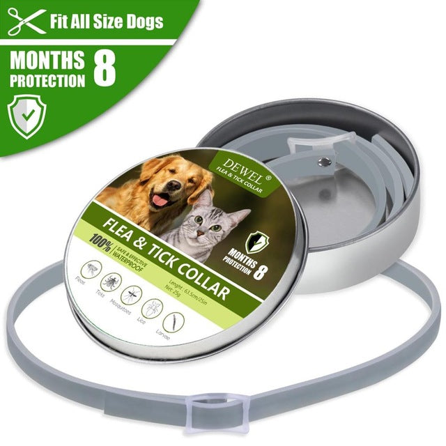 Anti Flea Ticks Insect Mosquitoes 8 Months Protection Puppy Cat Pet Collars