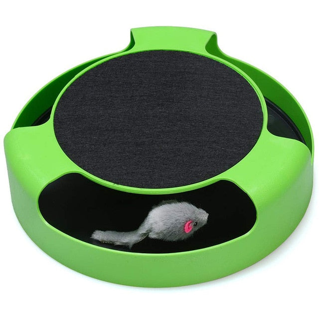 2 In 1 Cat Toys Interactive With Running Mice