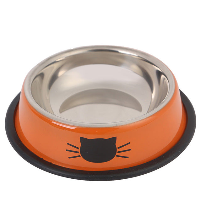 Eating Smooth Drinking Water Food Feeding Cat Bowl