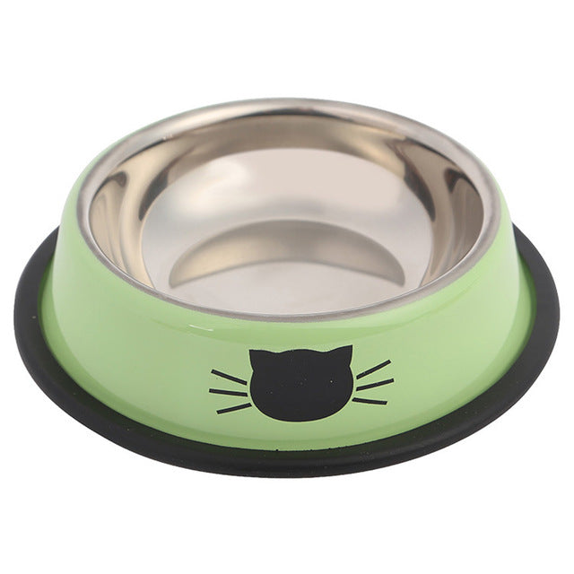 Eating Smooth Drinking Water Food Feeding Cat Bowl