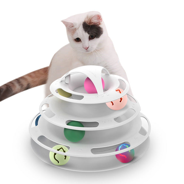 Three Levels Pet Cat Interactive Toy