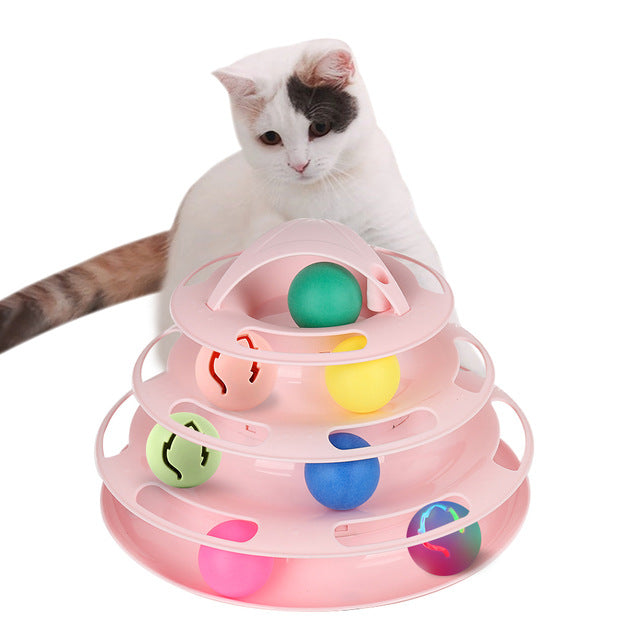 Three Levels Pet Cat Interactive Toy