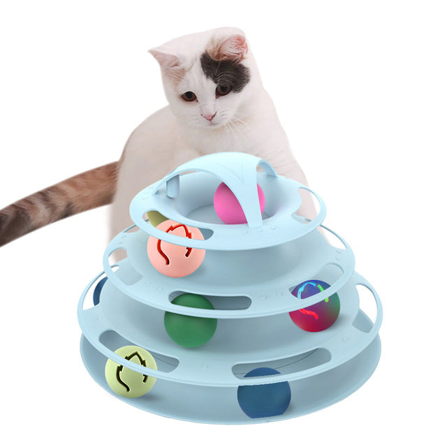 Three Levels Pet Cat Interactive Toy