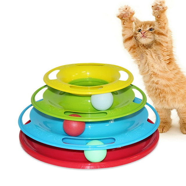 Three Levels Pet Cat Interactive Toy