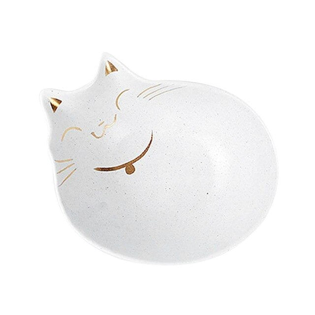 Ceramic Cat Pattern Food Bowl